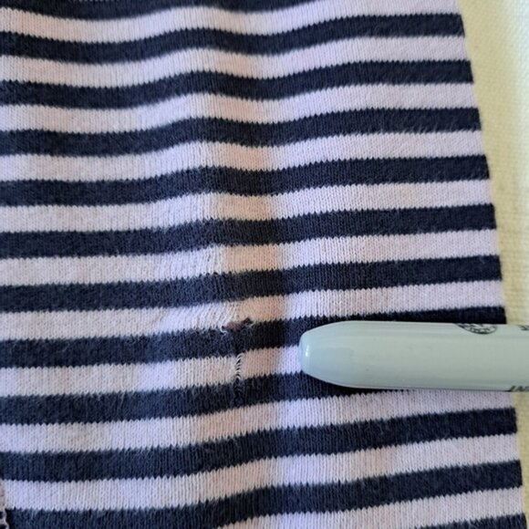 Hanna Andersson girls size 90 or 3T 2 tone purple striped leggings Play Cond. - Picture 2 of 5